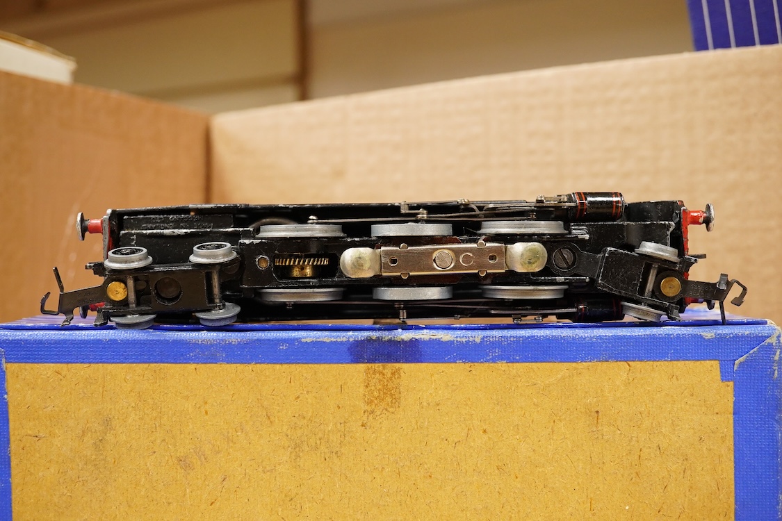 A collection of Hornby Dublo railway for 3-rail running, including two locomotives; an LMS Duchess of Athol 4-6-2, locomotive box, tender unboxed, and a boxed BR Standard Class 4 2-6-4T, 80054, together with five boxed b